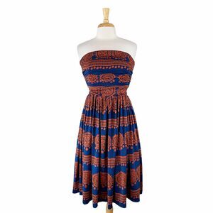 Girls from Savoy Anthropologie Women's Strapless Oxidized Medallion Dress Medium